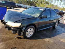 Salvage cars for sale at Harleyville, SC auction: 2001 Honda Accord EX