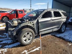 Salvage cars for sale at Colorado Springs, CO auction: 2020 Ford Explorer XLT