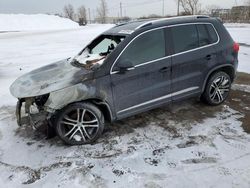 Salvage cars for sale at Montreal Est, QC auction: 2017 Volkswagen Tiguan Highline