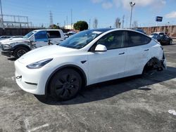 Salvage cars for sale at Wilmington, CA auction: 2025 Tesla Model Y