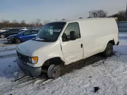 Salvage trucks for sale at Chicago Heights, IL auction: 2007 Ford Econoline E150 Van