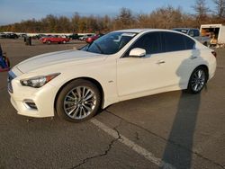 Salvage cars for sale at Brookhaven, NY auction: 2018 Infiniti Q50 Luxe