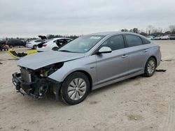 Salvage cars for sale at Houston, TX auction: 2016 Hyundai Sonata Hybrid