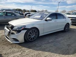 Salvage cars for sale at Sacramento, CA auction: 2018 Mercedes-Benz S 450