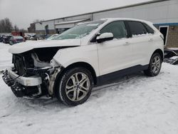 Salvage cars for sale at New Britain, CT auction: 2017 Ford Edge Titanium