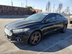 Salvage cars for sale at Wilmington, CA auction: 2015 Ford Fusion Titanium