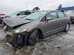 Salvage cars for sale at Woodhaven, MI auction: 2009 Honda Civic LX