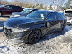 Salvage cars for sale at North Billerica, MA auction: 2018 Honda Accord Sport