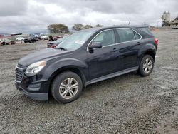 Salvage cars for sale at San Diego, CA auction: 2017 Chevrolet Equinox LS