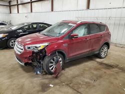 Salvage cars for sale at Lansing, MI auction: 2018 Ford Escape Titanium