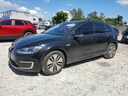 Salvage cars for sale at Opa Locka, FL auction: 2017 Volkswagen E-GOLF SE