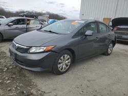 Honda salvage cars for sale: 2012 Honda Civic LX