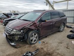 Salvage cars for sale at Kansas City, KS auction: 2012 Honda Odyssey Touring