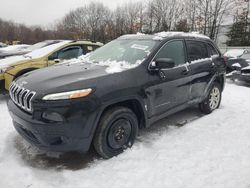 Salvage cars for sale at North Billerica, MA auction: 2016 Jeep Cherokee Latitude