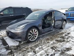 Salvage cars for sale at Assonet, MA auction: 2018 Tesla Model 3