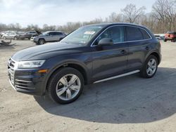 Salvage cars for sale at Ellwood City, PA auction: 2018 Audi Q5 Premium Plus