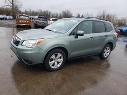 Salvage cars for sale at Woodburn, OR auction: 2015 Subaru Forester 2.5I Limited