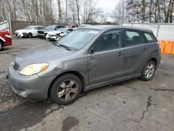 Salvage cars for sale at Portland, OR auction: 2008 Toyota Corolla Matrix XR