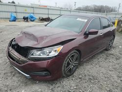 Salvage cars for sale at Montgomery, AL auction: 2017 Honda Accord Sport