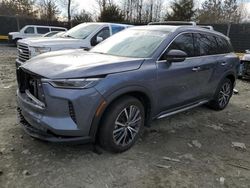 Salvage cars for sale at Waldorf, MD auction: 2023 Infiniti QX60 Sensory