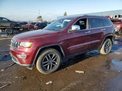 Salvage cars for sale at Woodhaven, MI auction: 2018 Jeep Grand Cherokee Limited