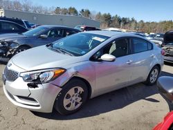 Salvage cars for sale at Exeter, RI auction: 2016 KIA Forte LX