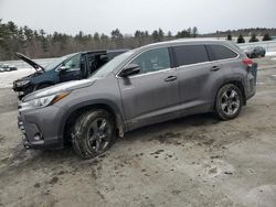 Salvage cars for sale at Windham, ME auction: 2019 Toyota Highlander Hybrid Limited