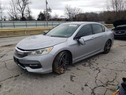 Salvage cars for sale at Rogersville, MO auction: 2016 Honda Accord Sport