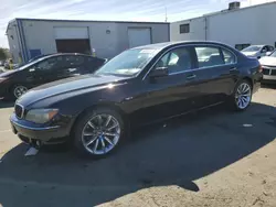 Salvage cars for sale at Vallejo, CA auction: 2008 BMW 750 LI