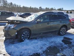 Salvage cars for sale at Windham, ME auction: 2015 Subaru Outback 2.5I Limited