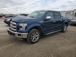 Salvage cars for sale at Kansas City, KS auction: 2016 Ford F150 Supercrew