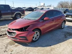 Salvage cars for sale at Oklahoma City, OK auction: 2017 Chevrolet Cruze LT