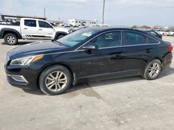 Salvage cars for sale at Grand Prairie, TX auction: 2017 Hyundai Sonata SE