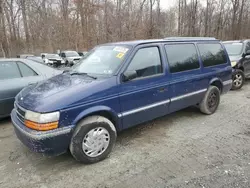 Salvage cars for sale at Baltimore, MD auction: 1993 Dodge Grand Caravan SE