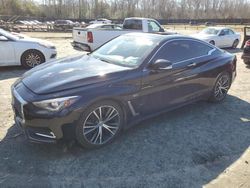 Salvage cars for sale at Waldorf, MD auction: 2017 Infiniti Q60 Premium