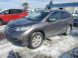 Salvage cars for sale at Woodhaven, MI auction: 2013 Honda CR-V EXL