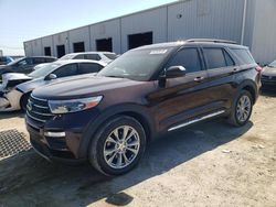 Salvage cars for sale at Jacksonville, FL auction: 2022 Ford Explorer XLT