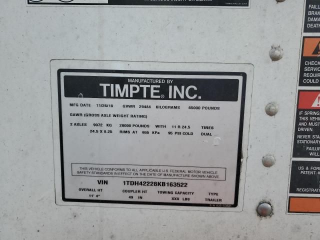 2019 Timpte Trailer