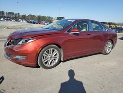 Salvage cars for sale at Dunn, NC auction: 2014 Lincoln MKZ