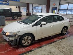 Salvage cars for sale at Angola, NY auction: 2013 Honda Civic LX