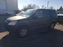 Salvage cars for sale at Woodburn, OR auction: 2003 Honda CR-V EX