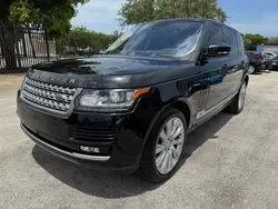 Land Rover salvage cars for sale: 2016 Land Rover Range Rover Supercharged