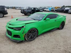 Salvage cars for sale at Houston, TX auction: 2017 Chevrolet Camaro ZL1