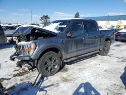 Salvage cars for sale at Woodhaven, MI auction: 2022 Ford F150 Supercrew