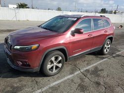 Vehiculos salvage en venta de Copart Van Nuys, CA: 2020 Jeep Cherokee Limited