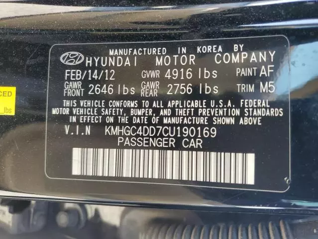 2012 Hyundai Genesis 3.8L