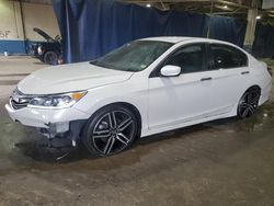 Salvage cars for sale at Woodhaven, MI auction: 2017 Honda Accord Sport Special Edition