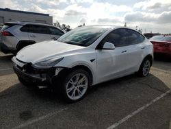 Salvage cars for sale at Rancho Cucamonga, CA auction: 2021 Tesla Model Y