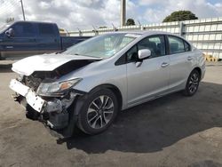 Salvage cars for sale at Miami, FL auction: 2015 Honda Civic EX