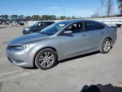 Salvage cars for sale at Dunn, NC auction: 2015 Chrysler 200 Limited